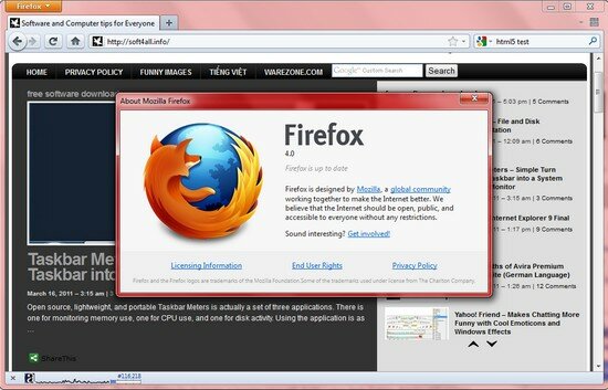 Firefoxの4.0