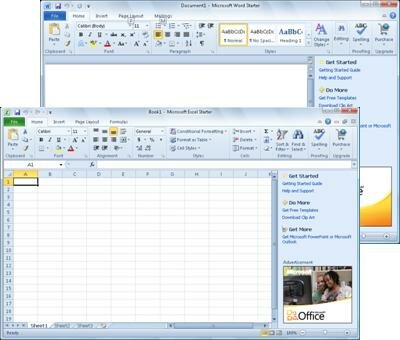 A Microsoft Office Starter 2010