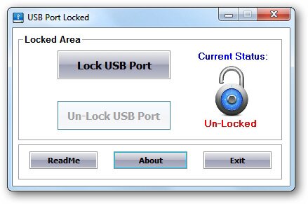USB Port Locked
