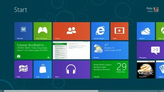 Windows 8 spotrebiteľa Náhľad