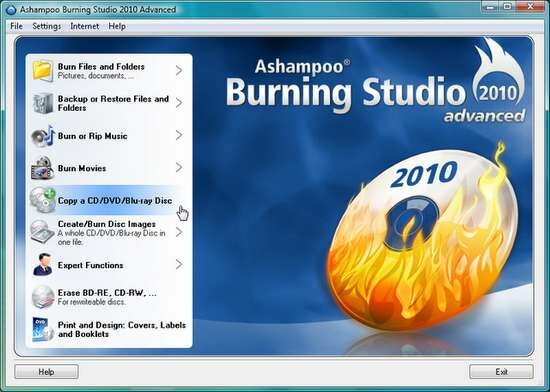 Ashampoo Burning Studio 2010 avansată