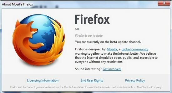 Firefox 6.0 Beta 2