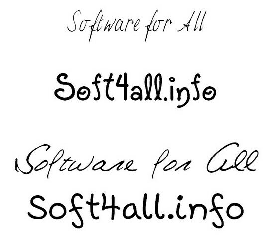 Handwriting Style Fonts