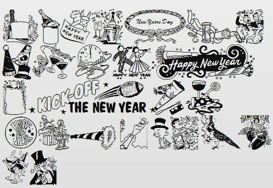 New Year Fonts