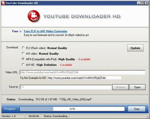 Youtube Downloader HD is a free tool to download videos from YouTube and 
