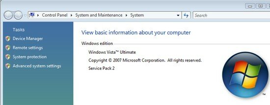 Windows Vista SP2