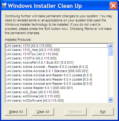 Uninstall Program Utility Windows 7
