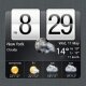 Nice Animated Clock with Weather Widget for Windows