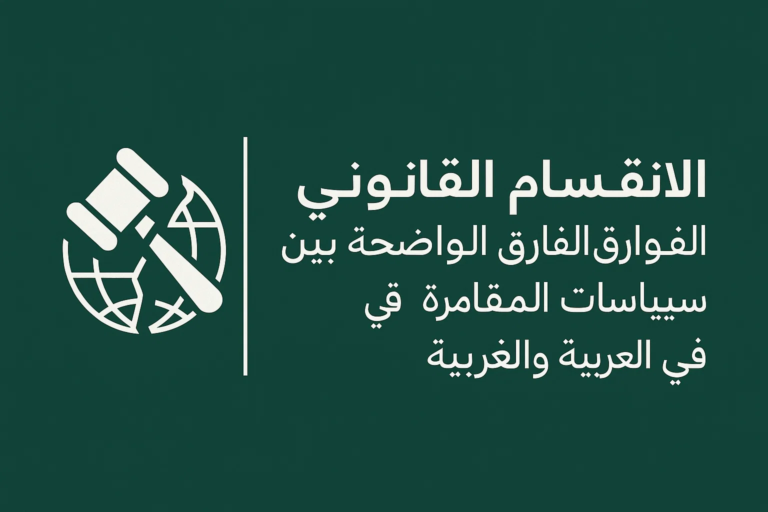 الانقسام القانوني: الفوارق الواضحة بين سياسات المقامرة في الدول العربية والغربية