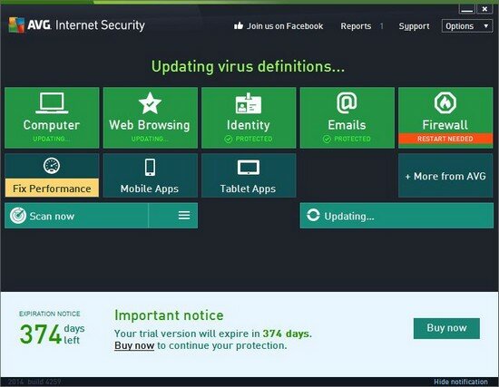 AVG Internet Security 2014 free for 1 Year