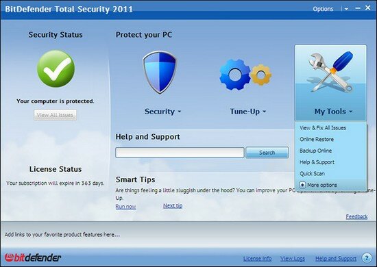 برنامج BitDefender Total Security 2011