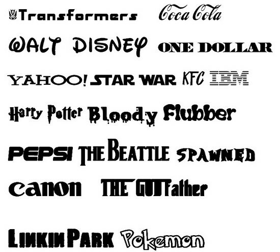 Famous fonts