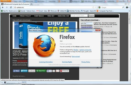 Firefox 16