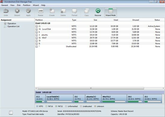 Wondershare Disk Manager Безплатно