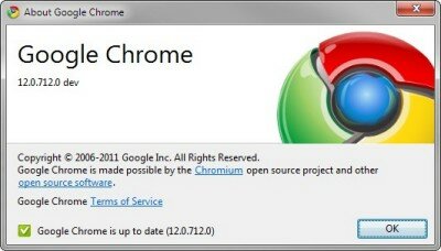 Google Chrome 12