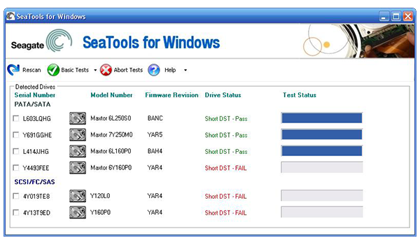 SeaTools per Windows