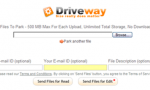 DriveWay – Upload and share multiple large files up to 500 MB each for free